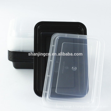 Contenants pour aliments emballés à emporter avec couvercles sans BPA micro-ondes, bento premium